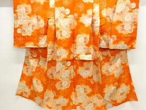 アンティーク　八重桜模様長襦袢（刺繍衿付）